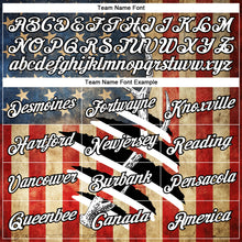 Laden Sie das Bild in den Galerie-Viewer, Custom Black White 3D Animal Deer Hunting American Flag Long Sleeve Performance T-Shirt