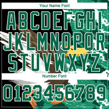 Laden Sie das Bild in den Galerie-Viewer, Custom Black Kelly Green-Camo 3D Animal Duck Hunting Long Sleeve Performance T-Shirt