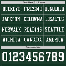 Загрузить изображение в средство просмотра галереи, Custom Green White Long Sleeve Authentic Football Jersey