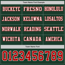 Загрузить изображение в средство просмотра галереи, Custom Green Red-White Long Sleeve Authentic Football Jersey