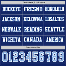 Laden Sie das Bild in den Galerie-Viewer, Custom Royal Light Blue-White Long Sleeve Authentic Football Jersey