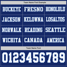 Laden Sie das Bild in den Galerie-Viewer, Custom Royal White-Light Blue Long Sleeve Authentic Football Jersey