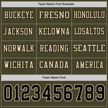 Load image into Gallery viewer, Custom Olive Black-Cream Long Sleeve Salute To Service Authentic Football Jersey