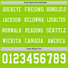 Charger l'image dans la galerie, Custom Neon Green White Long Sleeve Authentic Football Jersey