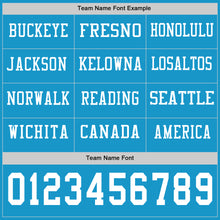 Загрузить изображение в средство просмотра галереи, Custom Panther Blue White Long Sleeve Authentic Football Jersey