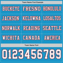 Загрузить изображение в средство просмотра галереи, Custom Panther Blue White-Red Long Sleeve Authentic Football Jersey