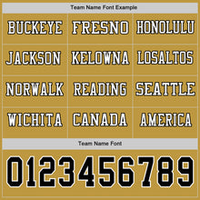 Загрузить изображение в средство просмотра галереи, Custom Old Gold Black-White Long Sleeve Authentic Football Jersey