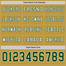 Загрузить изображение в средство просмотра галереи, Custom Old Gold Green-White Long Sleeve Authentic Football Jersey
