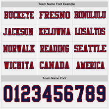 Charger l'image dans la galerie, Custom White Navy-Red Long Sleeve Authentic Football Jersey