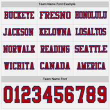 Load image into Gallery viewer, Custom White Red-Royal Long Sleeve Authentic Football Jersey
