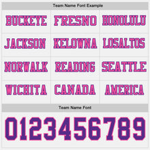 Charger l'image dans la galerie, Custom White Purple-Pink Long Sleeve Authentic Football Jersey