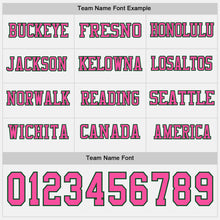 Charger l'image dans la galerie, Custom White Pink-Green Long Sleeve Authentic Football Jersey