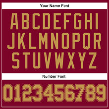 Загрузить изображение в средство просмотра галереи, Custom Maroon Old Gold Authentic Throwback Basketball Jersey