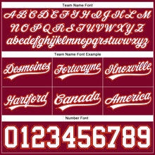 Загрузить изображение в средство просмотра галереи, Custom Maroon White-Orange Authentic Throwback Basketball Shorts