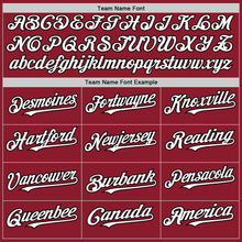 Laden Sie das Bild in den Galerie-Viewer, Custom Maroon White-Black Mesh Authentic Throwback Baseball Jersey