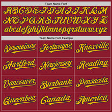 Laden Sie das Bild in den Galerie-Viewer, Custom Maroon Navy-Gold Mesh Authentic Throwback Baseball Jersey