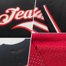 Laden Sie das Bild in den Galerie-Viewer, Custom Maroon Black-Old Gold Mesh Authentic Throwback Baseball Jersey