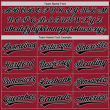 Laden Sie das Bild in den Galerie-Viewer, Custom Maroon Black-Gray Authentic Throwback Baseball Jersey