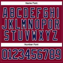 Загрузить изображение в средство просмотра галереи, Custom Maroon Navy-White Hockey Jersey