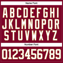 Загрузить изображение в средство просмотра галереи, Custom Maroon White-Old Gold Hockey Jersey