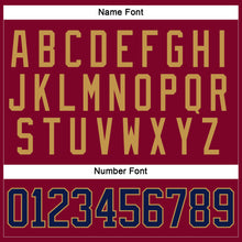 Загрузить изображение в средство просмотра галереи, Custom Maroon Navy-Old Gold Hockey Jersey