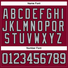 Загрузить изображение в средство просмотра галереи, Custom Maroon Gray-Black Hockey Jersey