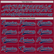 Загрузить изображение в средство просмотра галереи, Custom Maroon Navy-Gray Hockey Jersey