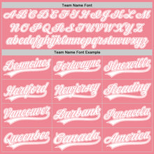 Load image into Gallery viewer, Custom Medium Pink White Authentic Baseball Jersey