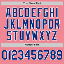 Load image into Gallery viewer, Custom Medium Pink Royal-White Authentic Baseball Jersey