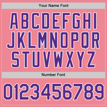 Load image into Gallery viewer, Custom Medium Pink Purple-White Authentic Baseball Jersey