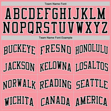 Load image into Gallery viewer, Custom Medium Pink Black-White Authentic Basketball Jersey
