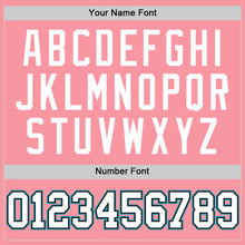 Load image into Gallery viewer, Custom Medium Pink White Black-Teal Authentic Basketball Jersey