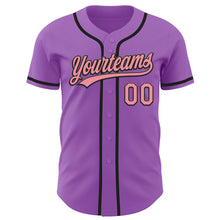 Load image into Gallery viewer, Custom Medium Purple Medium Pink-Black Authentic Baseball Jersey