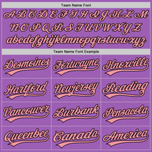 Load image into Gallery viewer, Custom Medium Purple Medium Pink-Black Authentic Baseball Jersey
