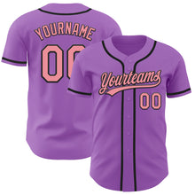 Load image into Gallery viewer, Custom Medium Purple Medium Pink-Black Authentic Baseball Jersey