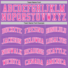 Загрузить изображение в средство просмотра галереи, Custom Medium Purple Pink-White Authentic Basketball Jersey