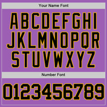 Загрузить изображение в средство просмотра галереи, Custom Medium Purple Black-Gold Authentic Basketball Jersey