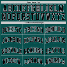 Laden Sie das Bild in den Galerie-Viewer, Custom Midnight Green Black-Gray Authentic Basketball Jersey