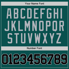 Laden Sie das Bild in den Galerie-Viewer, Custom Midnight Green Black-Gray Authentic Basketball Jersey