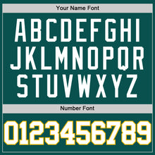 Laden Sie das Bild in den Galerie-Viewer, Custom Midnight Green White-Gold Authentic Basketball Jersey