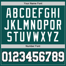 Laden Sie das Bild in den Galerie-Viewer, Custom Midnight Green White Gray-Black Authentic Basketball Jersey