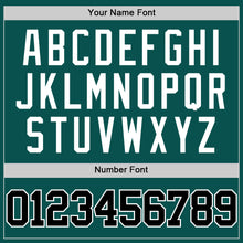 Laden Sie das Bild in den Galerie-Viewer, Custom Midnight Green Black-White Authentic Basketball Jersey