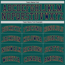 Laden Sie das Bild in den Galerie-Viewer, Custom Midnight Green Navy-Old Gold Authentic Basketball Jersey