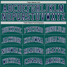 Laden Sie das Bild in den Galerie-Viewer, Custom Midnight Green Navy-White Authentic Basketball Jersey
