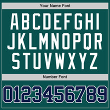 Laden Sie das Bild in den Galerie-Viewer, Custom Midnight Green Navy-White Authentic Basketball Jersey