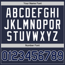 Charger l'image dans la galerie, Custom Navy White Mesh Authentic Throwback Baseball Jersey