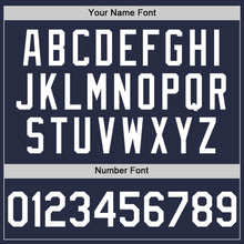 Charger l'image dans la galerie, Custom Navy White Mesh Authentic Throwback Baseball Jersey