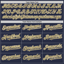 Laden Sie das Bild in den Galerie-Viewer, Custom Navy Camo-Cream Mesh Authentic Throwback Baseball Jersey