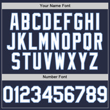 Charger l'image dans la galerie, Custom Navy White-Light Blue Mesh Authentic Throwback Baseball Jersey