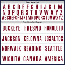 Загрузить изображение в средство просмотра галереи, Custom Navy White-Crimson Authentic Baseball Jersey